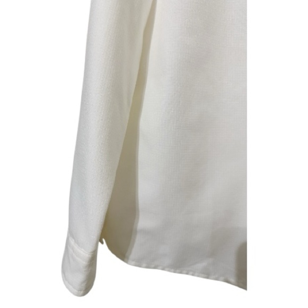 Duluth Trading Co White Ripstop Performance Button Up Shirt Women's Large L Tech - Picture 4 of 8